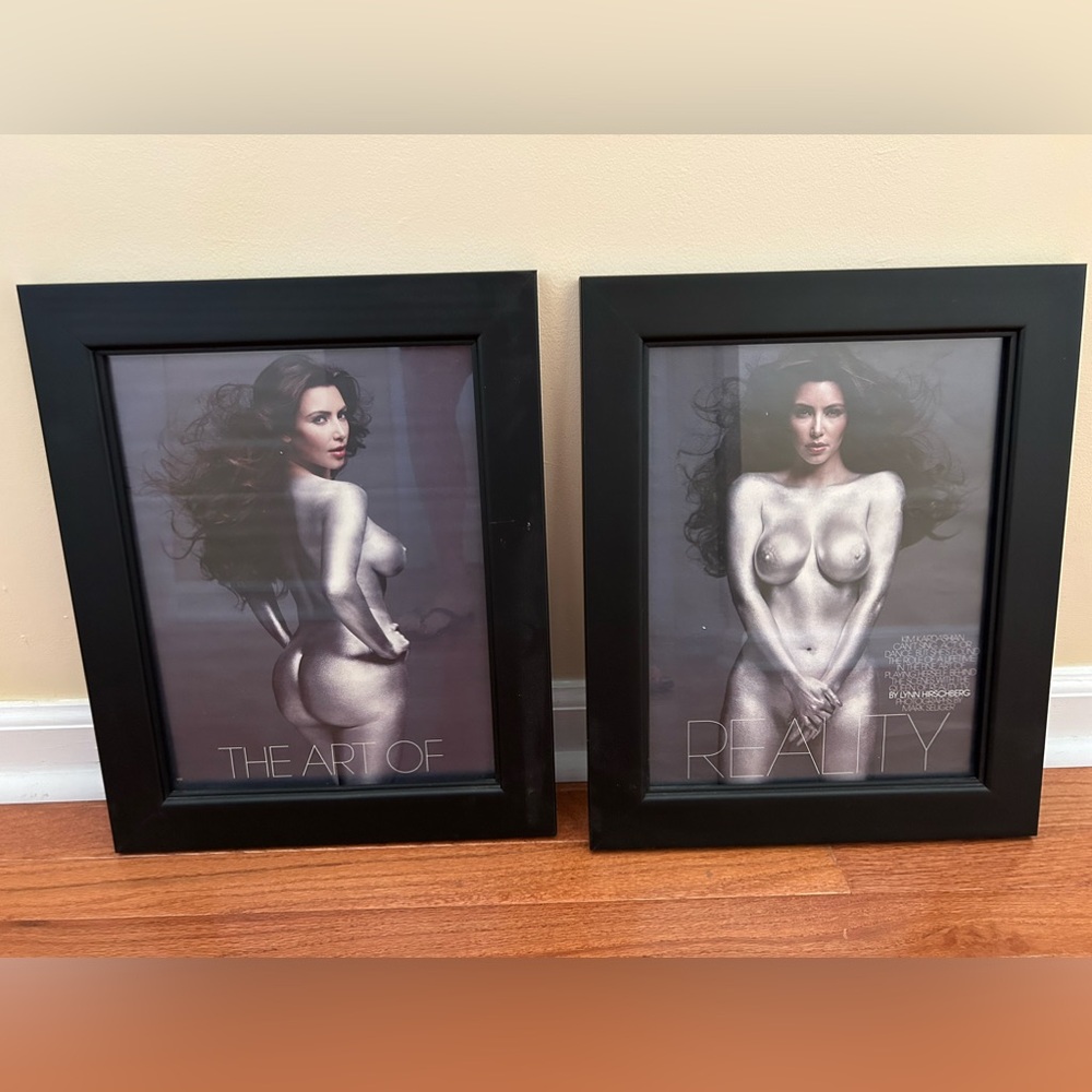 Kim Kardashian framed art
